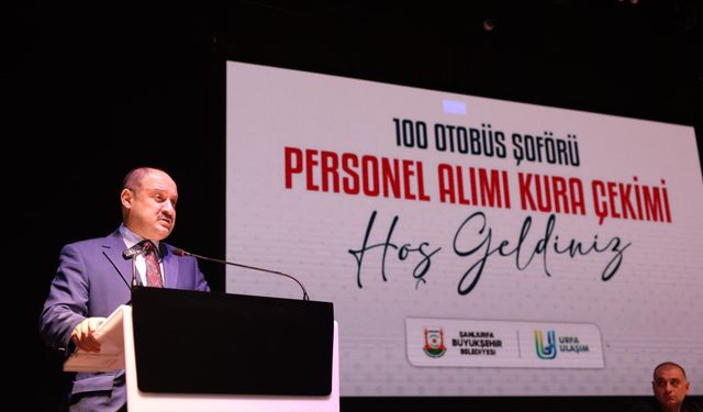 100 otobüs şoförü işe alımı kura ile gerçekleşti
