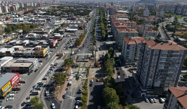 295 milyon TL yatırımla DSİ-Ağır Sanayi Katlı Kavşak Projesi inşası sürüyor