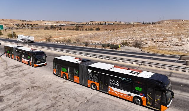 25 elektrikli otobüsten 3’ü Gaziantep’e ulaştı