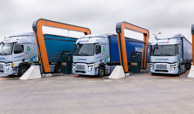 Renault Trucks, Malherbe ile iş birliği yaparak Blainville - Bourg-en-Bresse - Lyon lojistik koridorunu elektriklendiriyor