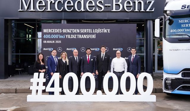 Sertel Grup Lojistik, Aksaray Kamyon Fabrikası’nda üretilen 400 bininci kamyonu filosuna ekledi