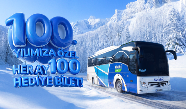 Kâmil Koç, 100. Yılını Dev Bir Kampanyayla Karşılıyor: 2026 boyunca her ay 100 şanslı yolcuya ücretsiz bilet