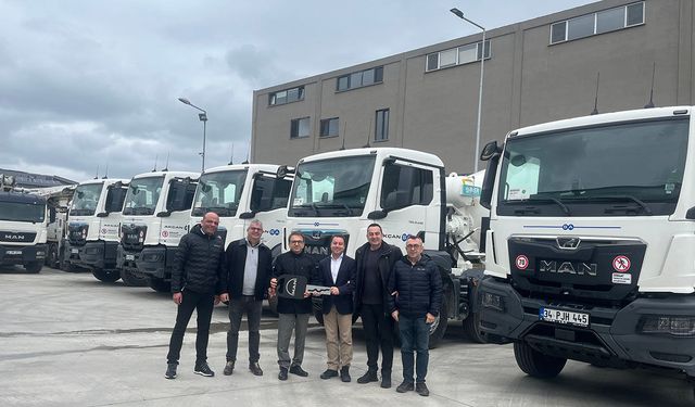 MAN ve Akçansa iş birliklerini 19 yeni araçla güçlendirdi