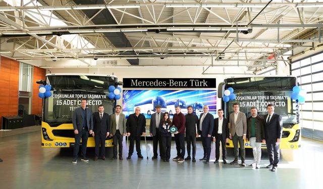 Mercedes-Benz Türk’ten Coşkunlar Toplu Taşıma Hizmetleri’ne 15 adet 2026 Model Conecto Otobüs Teslimatı