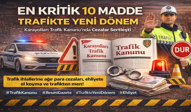Trafikte yeni dönem kritik 10 madde