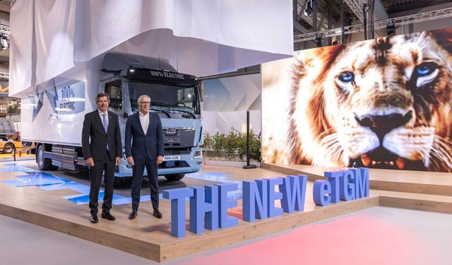 MAN eTGM’nin dünya prömiyeri Transpotec Logitec fuarında gerçekleşti
