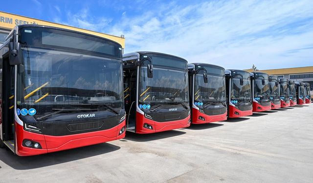 Çanakkale Belediyesi otobüs filosuna 13 adet Otokar Kent ekledi