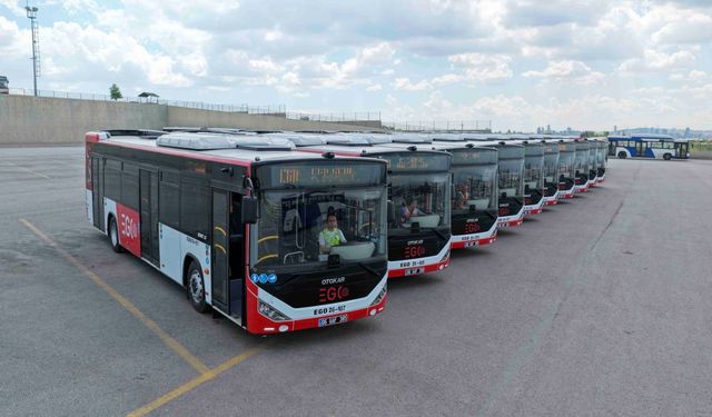 EGO filosuna 15 adet OTOKAR KENT LF otobüs katıldı