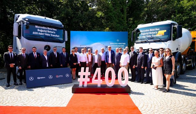 Mercedes-Benz Türk ile Boğaziçi Beton iş birliği, 400 araçlık yeni yatırımla güçlendi