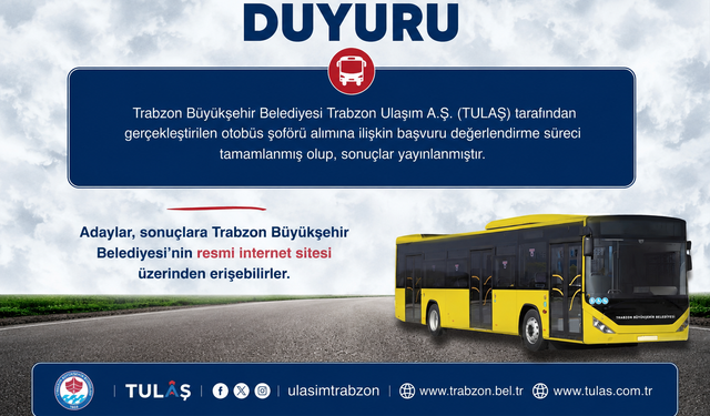 45 otobüs şoförünün işe alım süreci tamamlandı
