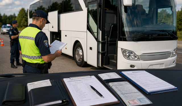 Turizm taşımacılığına denetim rehberi: Araçta bulunması gereken evraklar tek tek sıralandı