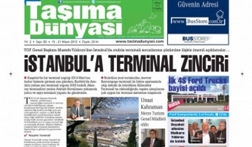 Taşıma Dünyası Gazetesi 15 Nisan 2013