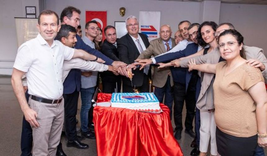 İzmir Metro A.Ş’nin 24. yaşı kutlandı. 1 milyar 400 milyon yolcu taşındı