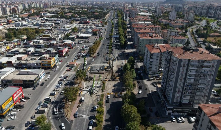 295 milyon TL yatırımla DSİ-Ağır Sanayi Katlı Kavşak Projesi inşası sürüyor