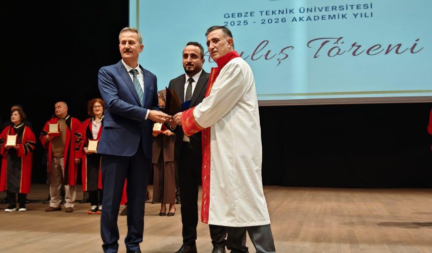 Gebze Teknik Üniversitesi’nden GETAB’a teşekkür plaketi