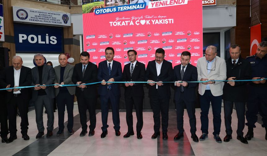 Yenilenen Tokat Şehirlerarası Otobüs Terminali törenle açıldı