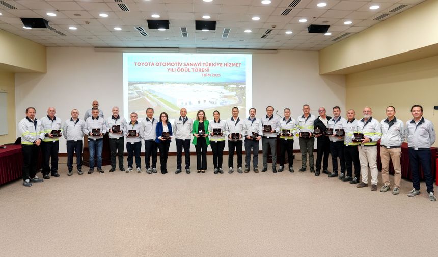Toyota Türkiye, 388 çalışanını  ‘Hizmet Yılı’ ödülleriyle onurlandırdı