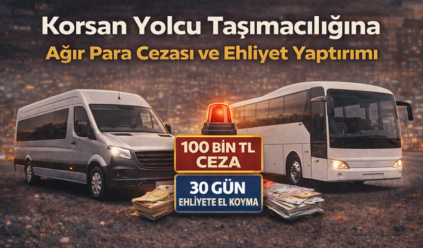 Korsan Yolcu Taşımacılığına Ağır Para Cezası ve Ehliyet Yaptırımı