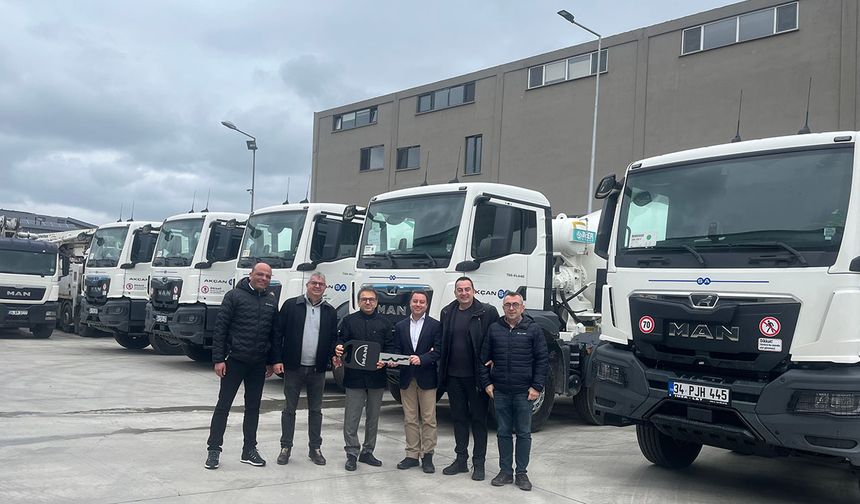 MAN ve Akçansa iş birliklerini 19 yeni araçla güçlendirdi
