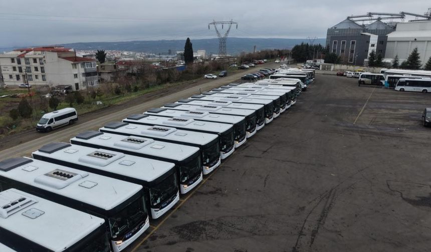 Tekirdağ Büyükşehir Belediyesi ulaşım filosuna 13 adet Isuzu Citiport, 7 adet NovoCiti Life otobüs kattı