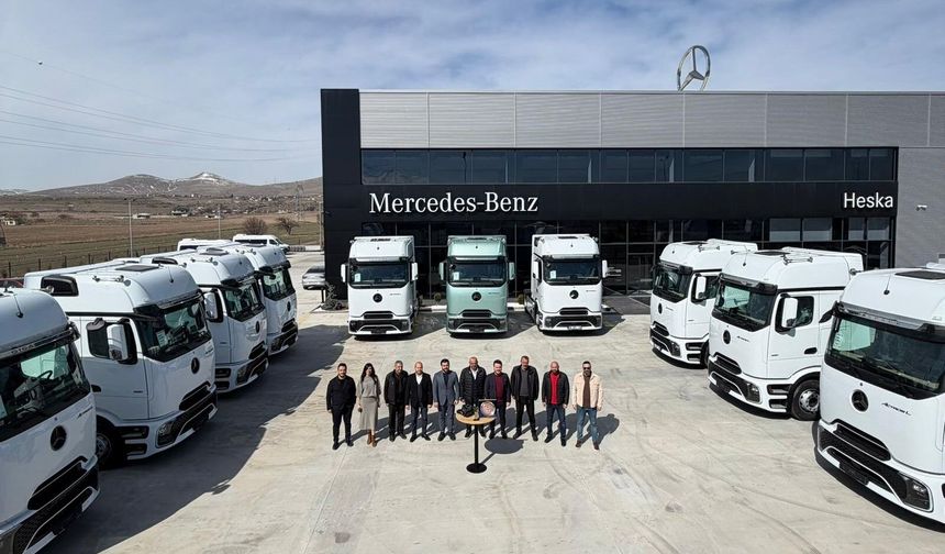 HESKA Motorlu Araçlar’dan Ünal Lojistik’e 15 adet Mercedes-Benz Actros L