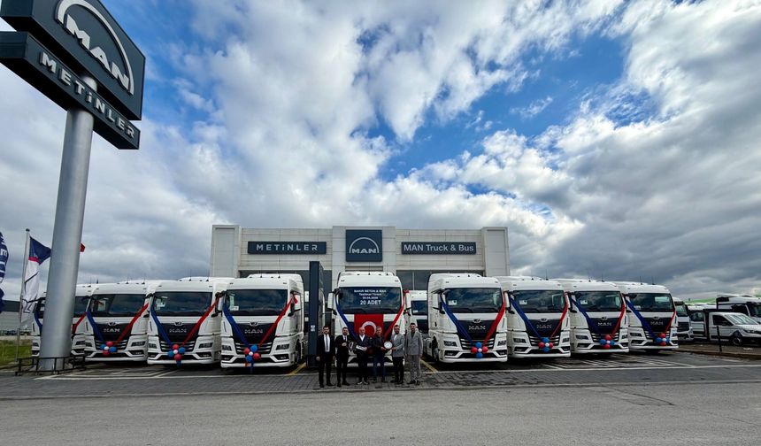 Bakır Beton filosuna 20 adet MAN TGX kattı