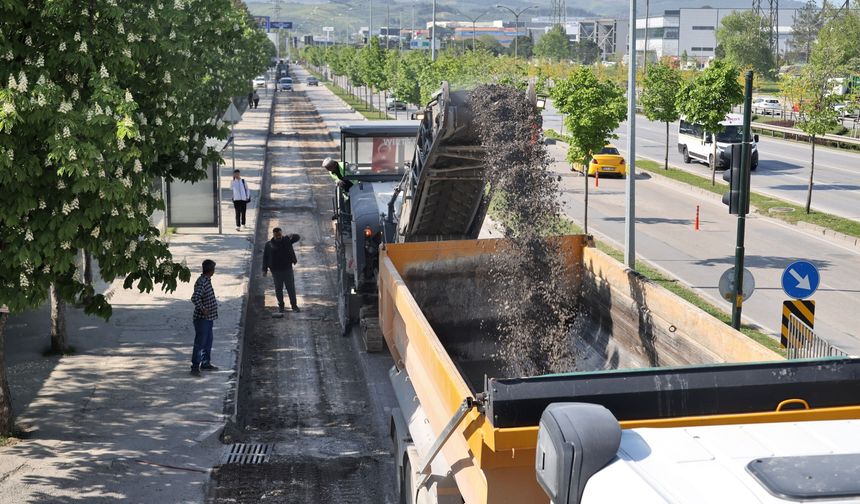 Bursa Şehirlerarası Otobüs Terminali yolu yenileniyor