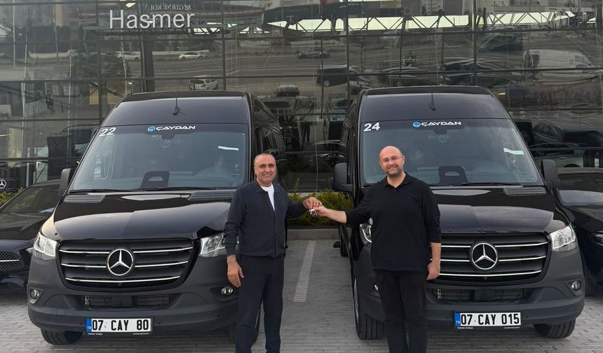 Hasmer Antalya’dan Çaydan Turizm’e 2 adet Sprinter teslimatı