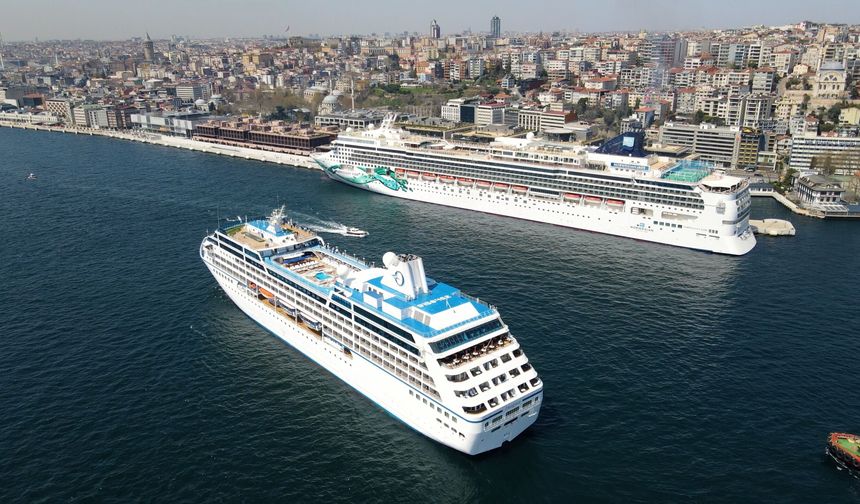 İlk 3 ayda kruvaziyer gemi sayısı 56, yolcu sayısı ise 93 bin 787 olarak gerçekleşti