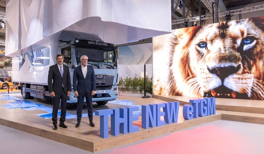 MAN eTGM’nin dünya prömiyeri Transpotec Logitec fuarında gerçekleşti