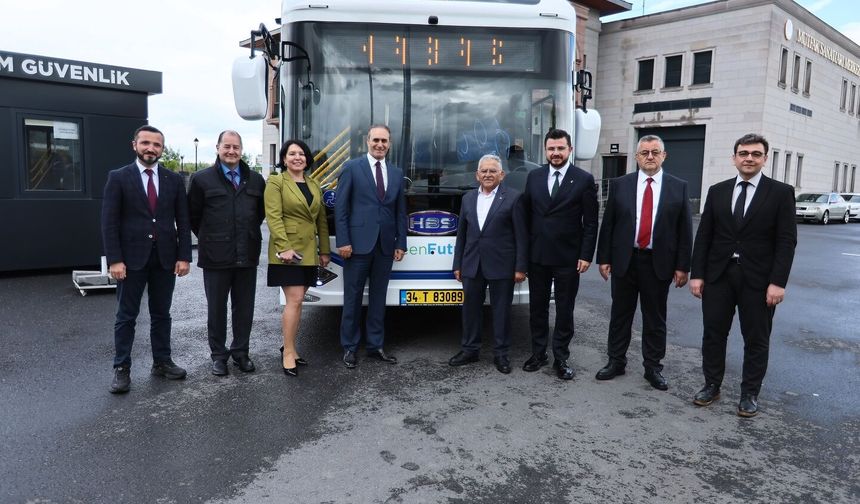 HABAŞ’ın elektrikli otobüsü Kayseri’de test edildi