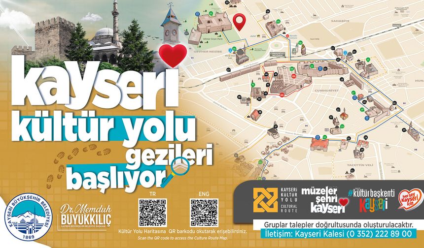 Kayseri Kültür Yolu Gezileri başlıyor