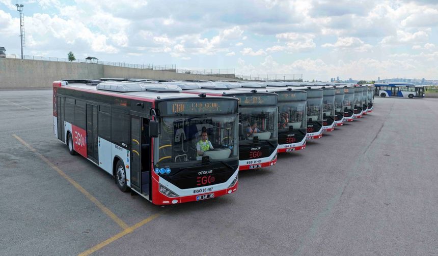 EGO filosuna 15 adet OTOKAR KENT LF otobüs katıldı