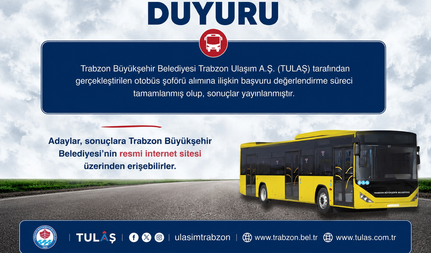 45 otobüs şoförünün işe alım süreci tamamlandı