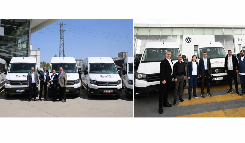 Volkswagen Ticari Araç’tan Şampiyon Turizm ve Acarsan Holding’e Crafter Teslimatı