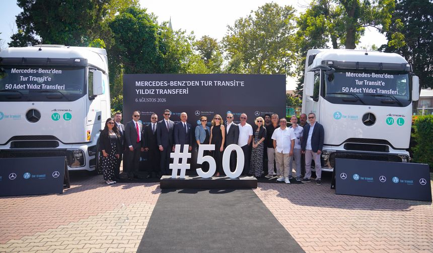Tur Transit Lojistik filosuna 50 Yeni Mercedes-Benz Actros L 1848 LS kattı