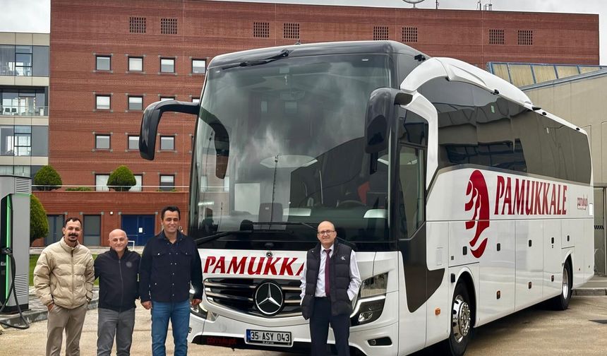 Hasmer Otomotiv’den bireysel otobüsçü Hamdi Sayın’a Travego teslimatı