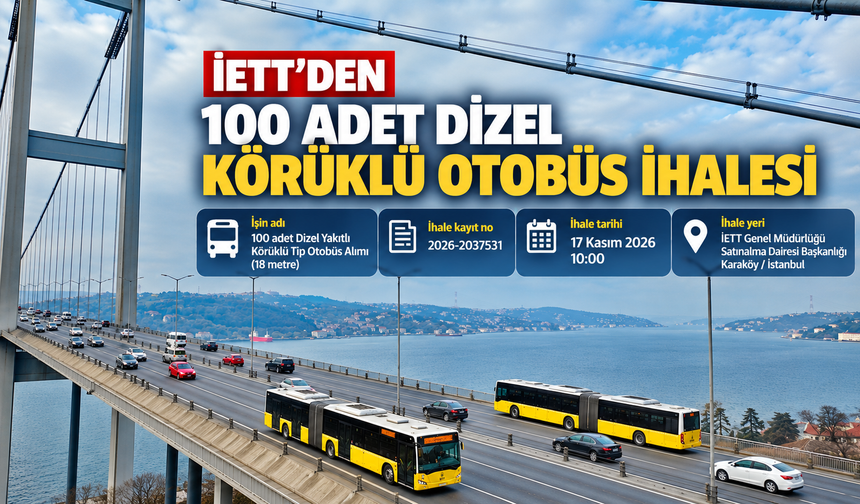 İETT'den 100 adet dizel körüklü otobüs ihalesi