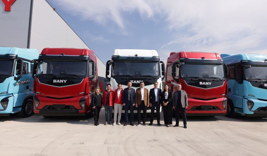 SANY-FM’den Anka Hazır Beton’a 5 adet elektrikli çekici teslimatı