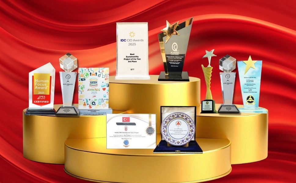 İETT 2025 yılında 10 farklı ödüle layık görüldü