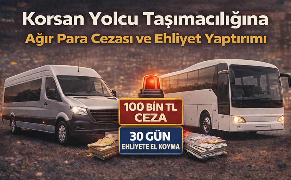 Korsan Yolcu Taşımacılığına Ağır Para Cezası ve Ehliyet Yaptırımı