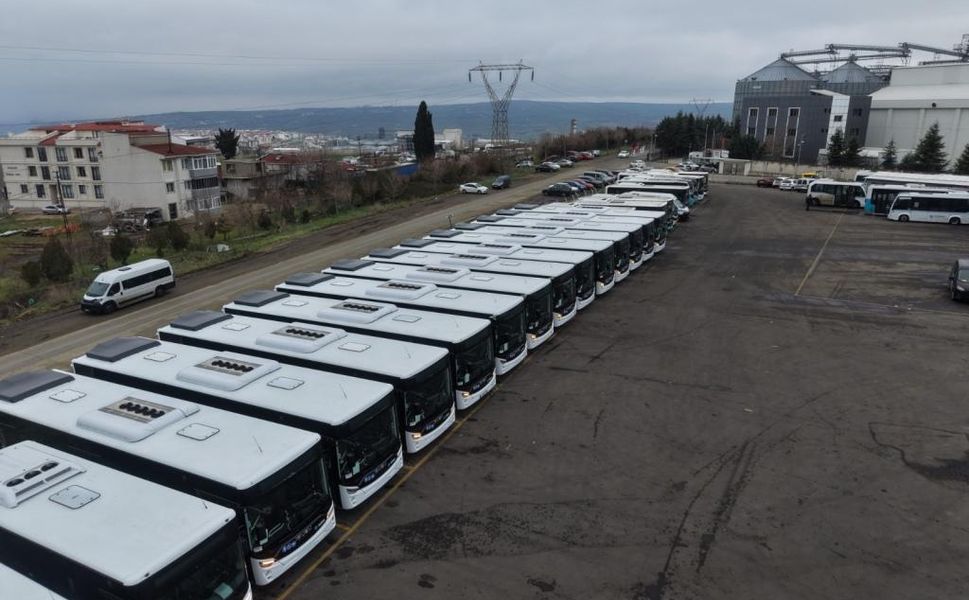 Tekirdağ Büyükşehir Belediyesi ulaşım filosuna 13 adet Isuzu Citiport, 7 adet NovoCiti Life otobüs kattı