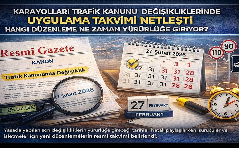 Karayolları Trafik Kanunu değişikliklerinde uygulama takvimi netleşti: Hangi düzenleme ne zaman yürürlüğe giriyor?
