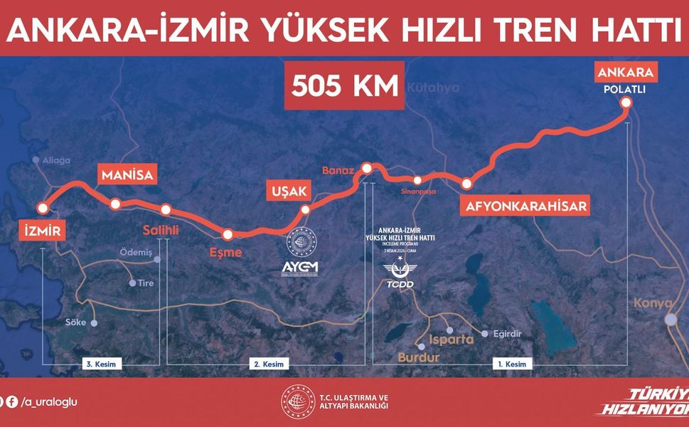 “Ankara-İzmir arası demiryolu ile seyahat süresi 3 Saat 30 dakikaya düşecek”