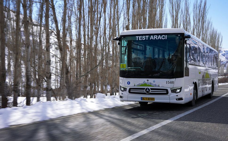 Mercedes-Benz Otobüsleri Zorlu Kış Testini Tamamladı