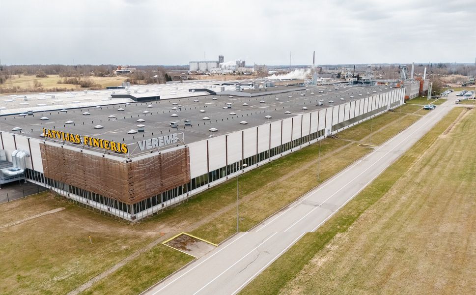 Latvijas Finieris, Rēzekne’de 100 milyon Euro’luk yatırımla VEREMS tesisini büyüttü