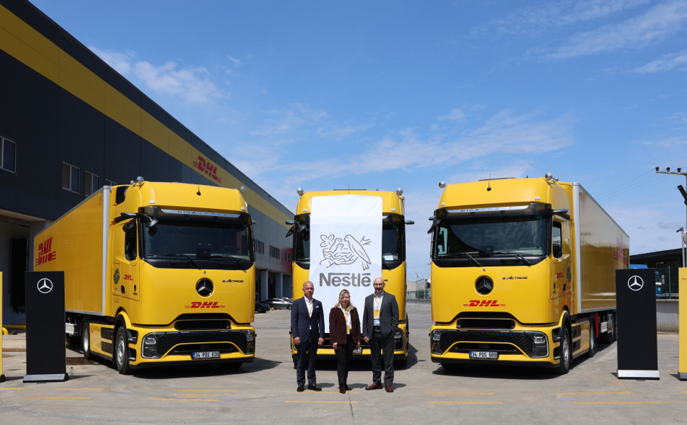 DHL Supply Chain Türkiye, Nestlé Türkiye ve Mercedes-Benz Türk’ten eActros 600 ile Elektrikli Tır Hamlesi