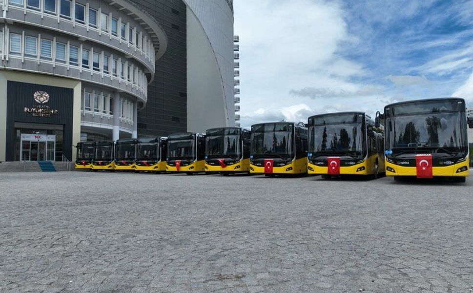 Malatya Büyükşehir Belediyesi filosuna 12 adet Otokar Kent kattı