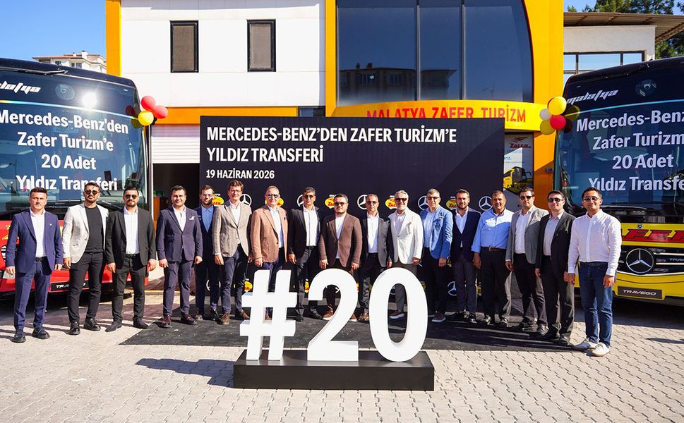 Malatya Zafer Filosuna 20 Mercedes-Benz Travego Katıldı