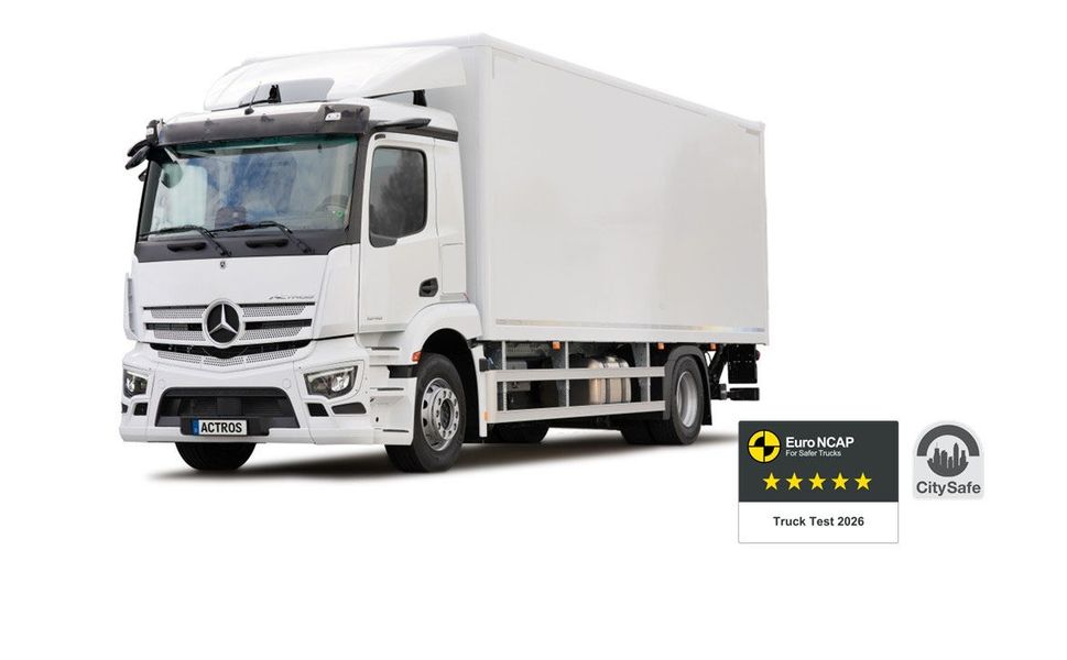 Mercedes-Benz Kamyonlara Euro NCAP’ten 5 Yıldızlı Güvenlik Onayı